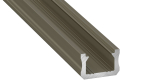 Lumines profile type X anodized inox, 3 m